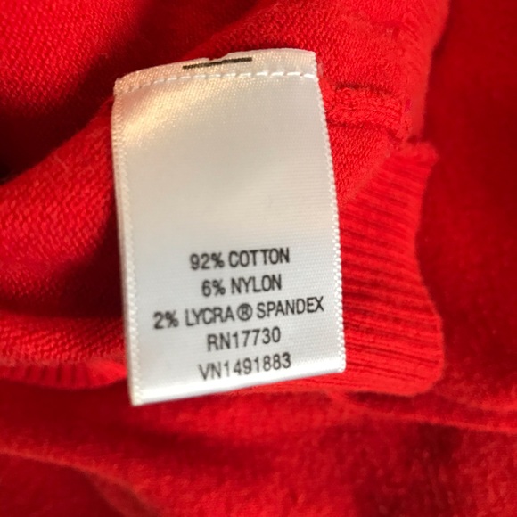 Merona Tan/Red Colour Block Sweater - Picture 4 of 5